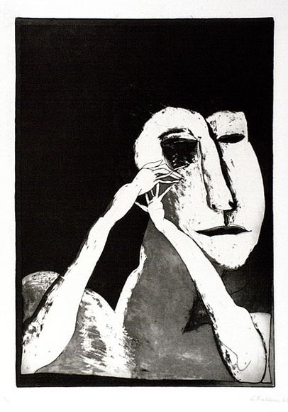 Artist: b'BALDESSIN, George' | Title: b'not titled.' | Date: 1965 | Technique: b'etching and aquatint, printed in black ink, from one plate' Artist: b'BALDESSIN, George' | Title: b'not titled.' | Date: 1965 | Technique: b'etching and aquatint, printed in black ink, from one plate'