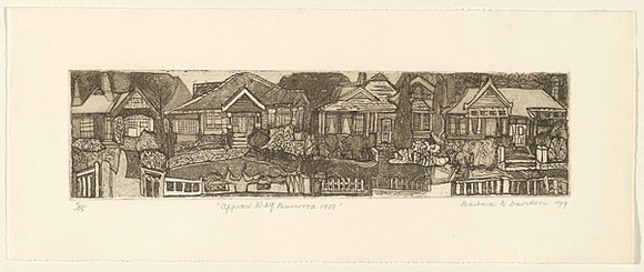 Artist: Davidson, Barbara. | Title: Appian Way 1907. | Date: 1979 | Technique: etching, printed in warm black ink, from one plate