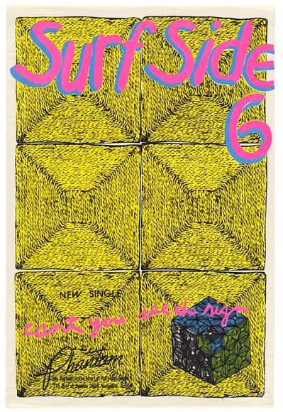 Artist: b'WORSTEAD, Paul' | Title: bSurf Side 6; can't you see the sign | Date: 1981 | Technique: b'screenprint, printed in colour, from five stencils' | Copyright: b'This work appears on screen courtesy of the artist' Artist: b'WORSTEAD, Paul' | Title: bSurf Side 6; can't you see the sign | Date: 1981 | Technique: b'screenprint, printed in colour, from five stencils' | Copyright: b'This work appears on screen courtesy of the artist'
