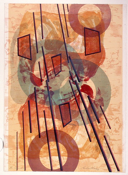 Artist: b'King, Grahame.' | Title: b'Carnival II' | Date: 1989 | Technique: b'lithograph, printed in colour, from six stones [or plates]'
