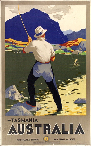 Artist: b'Vickery, John.' | Title: b'Tasmania, Australia' | Date: 1933 | Technique: b'lithograph, printed in colour, from multiple stones' Artist: b'Vickery, John.' | Title: b'Tasmania, Australia' | Date: 1933 | Technique: b'lithograph, printed in colour, from multiple stones'