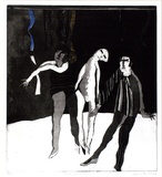 Artist: BALDESSIN, George | Title: Performers and tinsel. | Date: 1966 | Technique: colour etching and aquatint