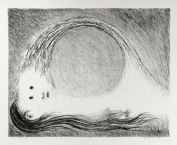 Artist: b'BOYD, Arthur' | Title: b'St Francis lying down in the wilderness.' | Date: (1965) | Technique: b'lithograph, printed in black ink, from one plate' | Copyright: b'Reproduced with permission of Bundanon Trust' Artist: b'BOYD, Arthur' | Title: b'St Francis lying down in the wilderness.' | Date: (1965) | Technique: b'lithograph, printed in black ink, from one plate' | Copyright: b'Reproduced with permission of Bundanon Trust'
