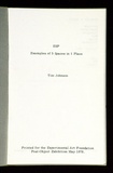 Artist: Johnson, Tim. | Title: ESP examples of five spaces in one place: Newtown, N.S.W., Tim Johnson, 1976: an artist's book containing [10] p.p. | Date: 1976 | Technique: offset-lithograph | Copyright: © Tim Johnson