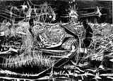 Artist: GLEGHORN, Tom. | Title: The broken sea | Date: 1961 | Technique: woodcut, printed in black ink, from one masonite block | Copyright: © Thomas Gleghorn