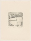 Title: b'Bowls 2' | Date: 1983 | Technique: b'drypoint, printed in black ink, from one perspex plate'
