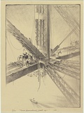 Artist: Curtis, Robert Emerson. | Title: Four hundred feet up!. | Date: 1932 | Technique: lithograph, printed in black ink, from one plate