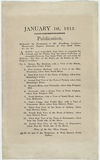 Title: Broadside for Views in New South Wales Nos 1-12. | Date: 1813 | Technique: letterpress, printed in black ink
