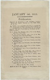 Title: Broadside for Views in New South Wales Nos 1-12. | Date: 1813 | Technique: letterpress, printed in black ink