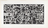 Artist: Kemp, Roger. | Title: Horizontal three. | Date: c.1975 | Technique: etching, printed in black ink, from one magnesium plate