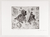 Artist: Slawik, Bernard. | Title: The King and the beast. | Date: 1988 | Technique: etching, printed in black ink, from one plate