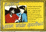 Artist: JILL POSTERS 1 | Title: Support women under apartheid [1] | Date: 1984 | Technique: screenprint, printed in colour, from multiple stencils