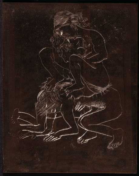 Artist: b'BOYD, Arthur' | Title: b'Plate 16: Jonah page 65.' | Date: 1972-73 | Technique: b'etched plate' | Copyright: b'This work appears on screen courtesy of Bundanon Trust' Artist: b'BOYD, Arthur' | Title: b'Plate 16: Jonah page 65.' | Date: 1972-73 | Technique: b'etched plate' | Copyright: b'This work appears on screen courtesy of Bundanon Trust'