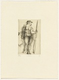 Artist: SCHMEISSER, Jorg | Title: No.2 - Beispiel: Kaltnadel (No.1 - Example: Drypoint) | Date: 1976 | Technique: drypoint, printed in black ink, from one plate | Copyright: © Jörg Schmeisser