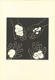 Artist: Singer, Sadie. | Title: not titled | Date: 1988 | Technique: linocut, printed in black ink, from one block | Copyright: Reproduced courtesy of the artist