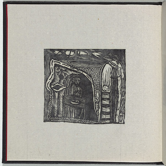 Artist: b'Payne, Patsy.' | Title: b'Not titled (interior).' | Date: 1992 | Technique: b'wood-engraving, printed in black ink, from one block'