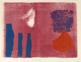 Artist: Buckley, Sue. | Title: The dove returns. | Date: 1966 | Technique: lithograph printed in colour from one stone [or plate]; woodcut, printed in colour, from multiple blocks | Copyright: This work appears on screen courtesy of Sue Buckley and her sister Jean Hanrahan