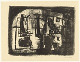 Artist: b'King, Grahame.' | Title: b'Composition' | Date: 1962 | Technique: b'lithograph, printed in black ink, from one stone [or plate]'