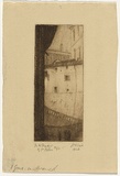 Artist: b'Traill, Jessie.' | Title: b'In the shadow of St Peters' | Date: 1926 | Technique: b'etching, printed in warm black ink with plate-tone, from one plate'