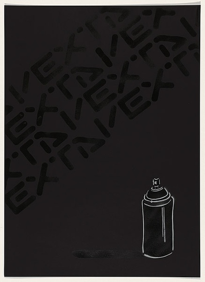 Artist: b'VEXTA.' | Title: b'Bombing.' | Date: 2004 | Technique: b'stencil, printed in colour, from multiple stencils'