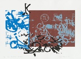 Artist: MEYER, Bill | Title: East Broadway, airmail | Date: 1975 | Technique: screenprint, printed in colour, from four screens (direct handcut, indirect photo) | Copyright: © Bill Meyer