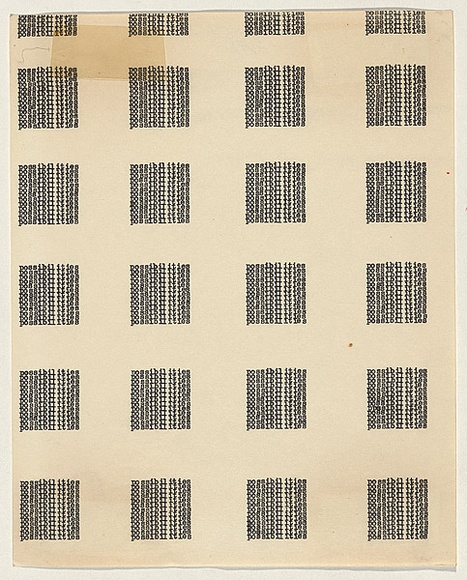 Title: b'Section B (Word situations) - 32 Possibilities: No. 9, 3(A)' | Date: (1970-71) | Technique: b'typewriter' Title: b'Section B (Word situations) - 32 Possibilities: No. 9, 3(A)' | Date: (1970-71) | Technique: b'typewriter'