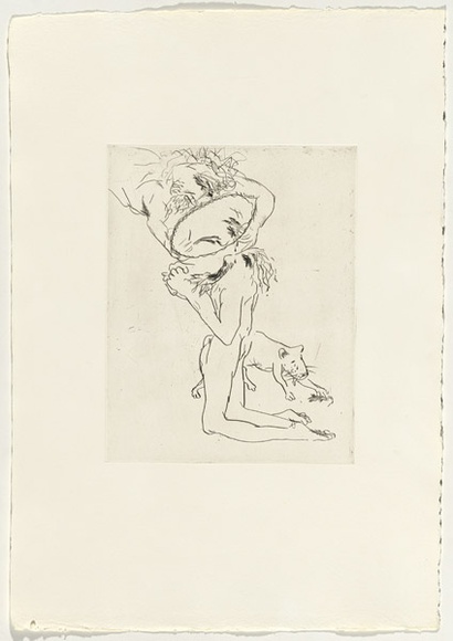 Artist: b'BOYD, Arthur' | Title: b'Jonah page 95.' | Date: 1972-73 | Technique: b'etching, printed in black ink, from one plate' | Copyright: b'Reproduced with permission of Bundanon Trust' Artist: b'BOYD, Arthur' | Title: b'Jonah page 95.' | Date: 1972-73 | Technique: b'etching, printed in black ink, from one plate' | Copyright: b'Reproduced with permission of Bundanon Trust'