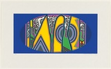 Artist: LEACH-JONES, Alun | Title: (Pueblo) | Date: 1973 | Technique: screenprint, printed in colour, from multiple stencils | Copyright: Courtesy of the artist