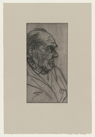 Title: b'not titled [Jack Courier]' | Date: 2001 | Technique: b'etching, printed in black ink, from one plate'