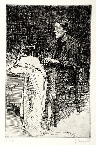Artist: b'EWINS, Rod' | Title: b'Daisy.' | Date: 1963 | Technique: b'etching, printed in black ink, from one plate'