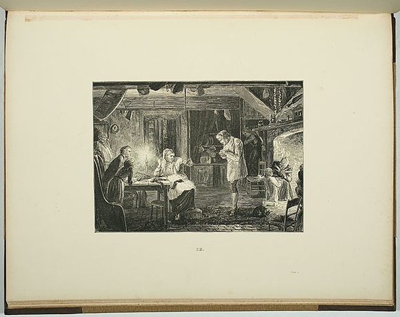 Artist: b'Roberts, Tom.' | Title: b'The grey-haired fathers of a Saxon home...' | Date: 1881 | Technique: b'wood-engraving, printed in black ink, from one block' Artist: b'Roberts, Tom.' | Title: b'The grey-haired fathers of a Saxon home...' | Date: 1881 | Technique: b'wood-engraving, printed in black ink, from one block'