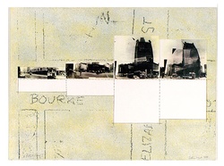 Artist: WICKS, Arthur | Title: State Savings Bank II | Date: 1983 | Technique: screenprint, printed in colour, from multiple stencils; xerox