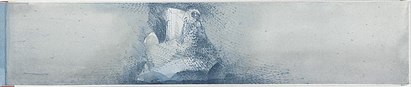 Artist: b'SCHMEISSER, Jorg' | Title: b'My first little book from the voyage to the ice on the Aurora Australis.' | Date: 1999 | Technique: b'engraving, printed in blue ink, from multiple polycarbonate sheets; watercolour, gouache and pencil' | Copyright: b'\xc2\xa9 J\xc3\xb6rg Schmeisser' Artist: b'SCHMEISSER, Jorg' | Title: b'My first little book from the voyage to the ice on the Aurora Australis.' | Date: 1999 | Technique: b'engraving, printed in blue ink, from multiple polycarbonate sheets; watercolour, gouache and pencil' | Copyright: b'\xc2\xa9 J\xc3\xb6rg Schmeisser'