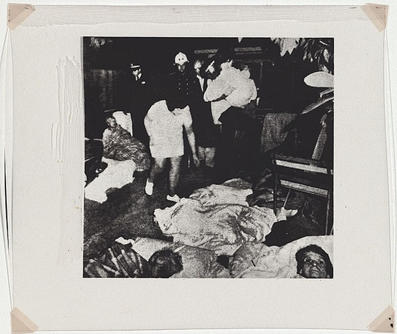 Artist: b'MADDOCK, Bea' | Title: b'One of four negatives for four colour separations (of the scene of an accident or fire etc.)' | Date: 1971 | Technique: b'photographic negative' Artist: b'MADDOCK, Bea' | Title: b'One of four negatives for four colour separations (of the scene of an accident or fire etc.)' | Date: 1971 | Technique: b'photographic negative'