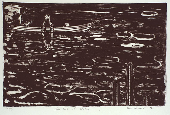 Artist: b'Jones, Tim.' | Title: b'The book of water' | Date: 1994 | Technique: b'lithograph, printed in dark brown ink, from one stone' Artist: b'Jones, Tim.' | Title: b'The book of water' | Date: 1994 | Technique: b'lithograph, printed in dark brown ink, from one stone'