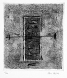 Artist: Partos, Paul. | Title: not titled | Date: 1985 | Technique: etching, engraving, rocker, drypoint, printed in black ink, from one plate