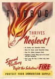 Artist: Kelly, Harry. | Title: The firebug thrives on neglect! | Date: c.1942 | Technique: photo-lithograph, printed in colour, from multiple stones [or plates]