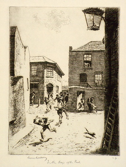 Artist: b'LINDSAY, Lionel' | Title: b'In the days of the Push' | Date: 1936 | Technique: b'etching, printed in black ink, from one plate' | Copyright: b'Courtesy of the National Library of Australia' Artist: b'LINDSAY, Lionel' | Title: b'In the days of the Push' | Date: 1936 | Technique: b'etching, printed in black ink, from one plate' | Copyright: b'Courtesy of the National Library of Australia'
