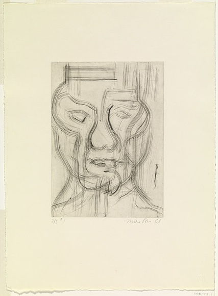 Artist: b'PARR, Mike' | Title: b'Hybridia 1.' | Date: 1989 | Technique: b'drypoints, printed in black ink, each from one copper plate'