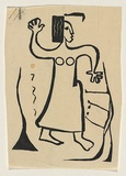 Title: Native dancer | Date: 1953 | Technique: screenprint, printed black ink, from one stencil