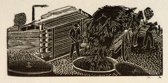 Artist: b'OGILVIE, Helen' | Title: b'(Distillery)' | Technique: b'wood-engraving, printed in black ink, from one block' Artist: b'OGILVIE, Helen' | Title: b'(Distillery)' | Technique: b'wood-engraving, printed in black ink, from one block'
