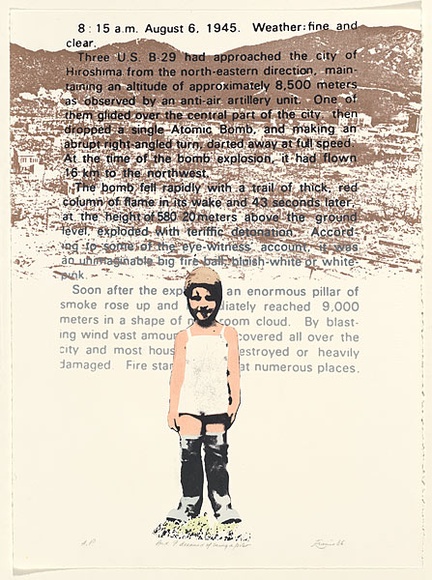 Artist: b'EWINS, Rod' | Title: b'And I dreamed of being a pilot.' | Date: 1985, June | Technique: b'screenprint' Artist: b'EWINS, Rod' | Title: b'And I dreamed of being a pilot.' | Date: 1985, June | Technique: b'screenprint'