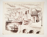 Artist: Courier, Jack. | Title: St Ives Cornwall. | Technique: lithograph, printed in black ink, from one stone [or plate]