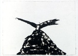 Artist: Roberts, Neil. | Title: Eruptions 27 | Date: 1991 | Technique: pigment-transfer, printed in brown ink, from one bitumen paper plate