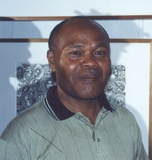 Artist: Butler, Roger | Title: Portrait of Martin Morububun, Papua New Guinean printmaker and painter | Date: 2006