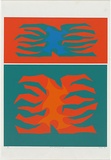 Artist: Hardy, Cecil. | Title: Form mutation II | Date: 1969 | Technique: screenprint, printed in colour, from four stencils