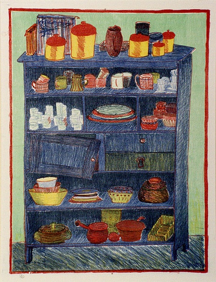 Artist: b'Eager, Helen.' | Title: b'Tall.' | Date: 1977 | Technique: b'lithograph, printed in colour, from multiple plates'