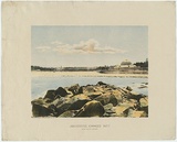 Artist: b'Phillip-Stephan Photo-Litho. and Typographic Process Co. Ltd.' | Title: b'Aquarium, Coogee Bay, New South Wales' | Date: 1888 | Technique: b'photo-lithograph, printed in colour, from multiple stones'