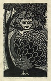 Artist: HANRAHAN, Barbara | Title: 'Tis the white plum tree | Date: 1983 | Technique: wood-engraving, printed in black ink, from one block