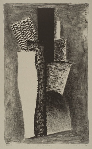 Artist: b'Lincoln, Kevin.' | Title: b'White vase I' | Date: 1987 | Technique: b'lithograph, printed in black ink, from one stone' Artist: b'Lincoln, Kevin.' | Title: b'White vase I' | Date: 1987 | Technique: b'lithograph, printed in black ink, from one stone'